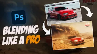 Blending like a pro, Supra mk4  poster design using Photoshop! Speed Art ..