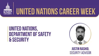 UN Career Week: Department of Safety and Security