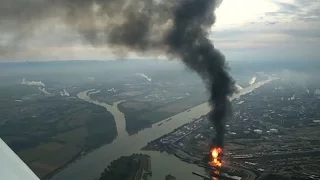 Aerial Footage Shows A Fireball Shooting Up From BASF Plant In Ludwigshafen |  BOOM