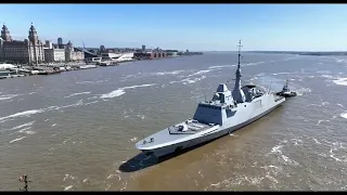 HMS Defender and FNS Bretagne,Liverpool