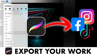 How to share from procreate as an IMAGE or TIME-LAPSE