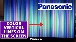 How to fix Panasonic TV Color Vertical Lines On Screen | Panasonic 32" inch led tv display problem