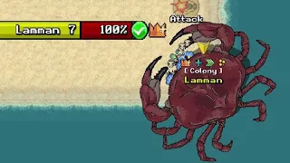 Solo Crab using Tickseed and Powerups [Pocket Ants]