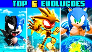 +5 FORMAS DE EVOLUIR para o SONIC +PODEROSO DO GTA 5!! #2 (sonic venom, sonic giga, sonic +ouro...