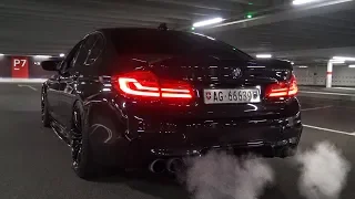 LOUD BMW M5 F90 I Startup I Turbo Whistle SOUND I REVS I Crazy POPS & BANGS!