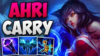 CHALLENGER AHRI CARRYING A HIGH ELO GAME! | CHALLENGER AHRI MID GAMEPLAY | Patch 13.24 S13