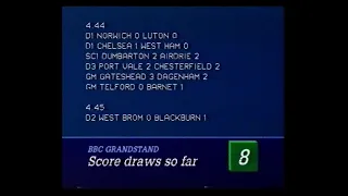 BBC1 | Grandstand | Final Score | 1987