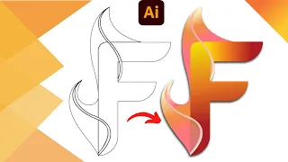 How to create professional fire logo in adobe illustrator |logo design tutorial 2022|