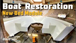 Sealine Boat Restoration - Removing the Factory Bed Plug   EP 25