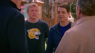 Daniel and Johnny meets Terry silver first time Cobra Kai S4 Full Scene HD