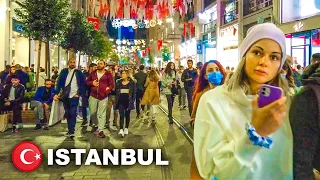 🇹🇷 Istanbul Istiklal Street Night Walk Turkey | October 2021