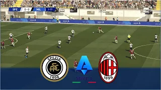 HIGHLIGHTS SPEZIA v MILAN | Lega Serie A 2021/22 | Realistic Gameplay