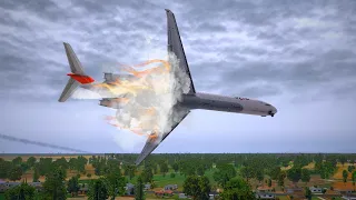 japan Airlines tekken fire while landing on the airport  Xplane 11 RDS FLIGHT