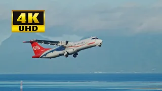 Air Tahiti (ATR 72-600 F-ORVU "Rerehau"). Taking off from Tahiti (NTAA). 10/17/2019