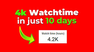 Complete 4000 Hours Watchtime & Get Monetised (GUARANTEED) // Start Earning from YouTube in 2021