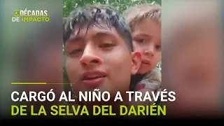 La historia de un niño de 4 años que fue cargado en hombros por un migrante en la selva del Darién