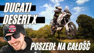 Ducati na torze enduro. Co może pójść nie tak?