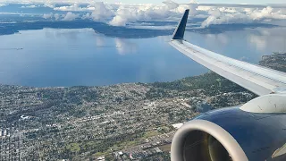 {4K} Crystal Clear & Butter Smooth SeaTac Landing ~ Delta Airlines ~ Boeing 737-832 ~ SEA