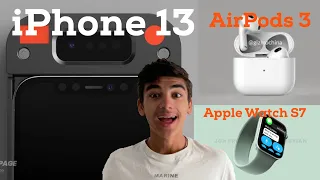 iPhone 13 Launch Date; Improved FaceID! AirPods 3 Press Release! Apple Watch S7 New Sizes!!