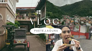 paete, laguna vlog // travel diary