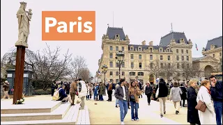 Paris France, Walkng around Notre Dame de Paris and Hotel de ville de Paris - 4K HDR 60 fps