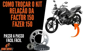 Como Trocar Kit Relação Factor 150 e Fazer 150