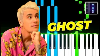 Justin Bieber - Ghost (Piano Tutorial Easy)