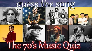 Guess The 70's Song | Music Quiz | The Greatest 1970's Songs | 70's Quiz