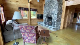 Vermont Log Cabin on 544 Acres with Views of Jay Peak