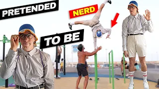 Elite Gymnast Pretended to be a Nerd in the Calisthenics Park