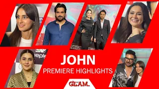 Kubra Khan, Iqra Aziz, Humayun Saeed, Hania Aamir and others at the John Movie Premiere
