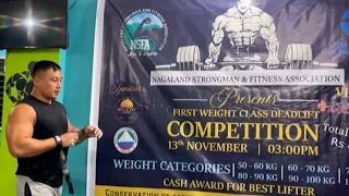 @Venuzodawhuo Lift 245 Kg DEADLIFT | NAGALAND STRONGMAN & FITNESS ASSOCIATION