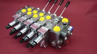 Hydraulic valve 4 functions 120l/min 33 GPM Full proportional 12 V Crane like Bosch Rexroth M4-12