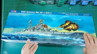 Обзор USS Arizona BB-39 от Hobbyboss