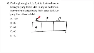 Ujian SMA-Dari angka angka 2,3,5,6,8,9 akan di susun bilangan yang terdiri dari 3 angka berlainan