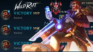 WILD RIFT | WIN EVERY RANK GAME USEING GRAVES | NEW  BUILD AND RUNES / Ranked - Season 5