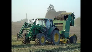 ☆Prasowanie Poplonu 2018 ☆ John Deere 6620 & John Deere 580