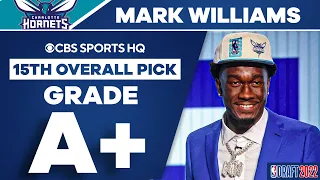 Mark Williams Selected No. 15 Overall by the Charlotte Hornets | 2022 NBA Draft | CBS Sports HQ