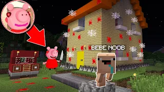 BEBE NOOB VS CASA MALDITA PEPPA PIG 🐷😱 - MINECRAFT TROLL NOOB VS PRO