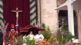 POPE FRANCIS  Easter Mass  (Part 1 of 2)