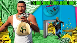 GTA 5 - Ich RAUBE MrBeasts $100.000.000.000.000 Bank aus!!🤑