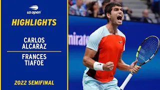 Carlos Alcaraz vs. Frances Tiafoe Highlights | 2022 US Open Semifinal