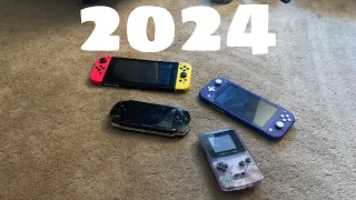 MY HANDHELD GAME CONSOLE COLLECTION 2024!!!