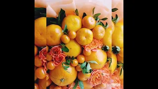Букет из цитрусовых.Букет из апельсинов  мандаринов, грейпфрута, физалиса и роз
