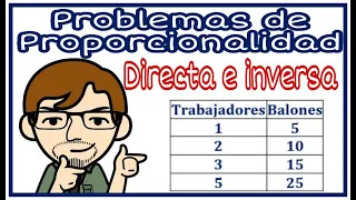 Problemas de proporcionalidad directa e inversa.