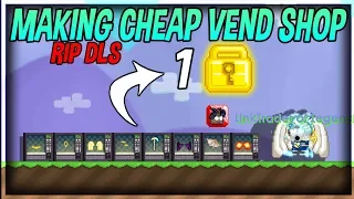 Making Cheap Vending Machine Shop ! [OMG] │Growtopia