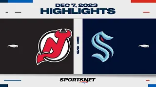 NHL Highlights | Devils vs. Kraken - December 7, 2023