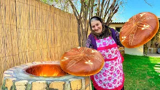 Grandma Bakes Homemade Traditional Sweet Bread in a Tandoor!