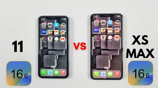 iPhone Xs Max Vs iPhone 11 - iOS 16.6 SPEED TEST