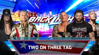 CODY RHODES & UNDERTAKER VS TEAM ROMAN REIGNS